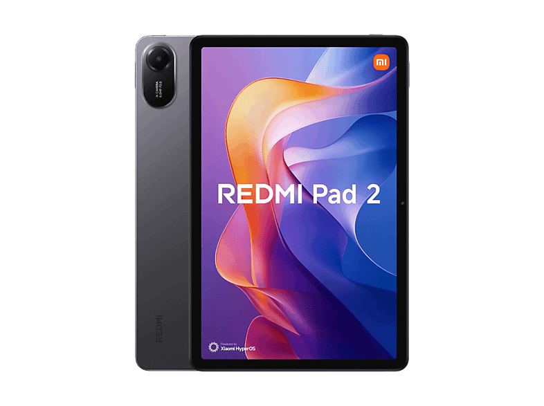 Tablet - Xiaomi Redmi Pad 2 + Ring Holder, 11 " 2.4K, 4 GB RAM, 256 GB, Dolby Atmos,MediaTek Helio G100 Ultra, Graphite gray, Incluye Ring Holder