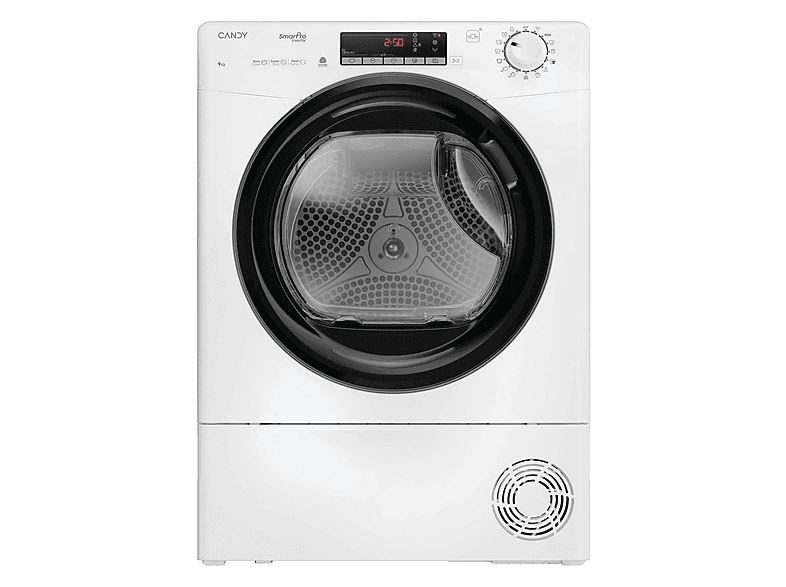 Secadora bomba de calor - Candy CRO EH9N4TBE-S, 9 kg, 15 programas, Blanco
