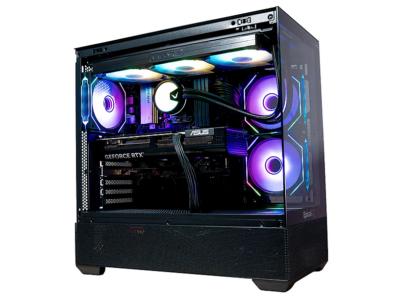 PC Gaming - Epical-Q Paxus, AMD Ryzen 7 7800X3D, 32 GB RAM, 1 TB SSD, GeForce RTX™ 5070 Ti, Windows 11 Pro, Negro