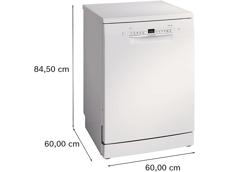 Lavavajillas libre instalación 60 cm - Bosch SMS2HTW06E, 13 servicios, 5 programas, 60 cm, Blanco