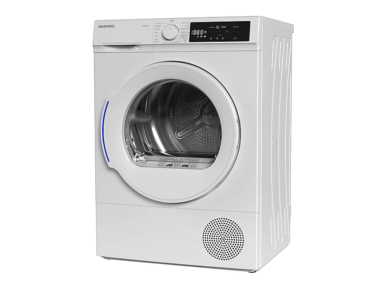 Secadora bomba de calor - Daewoo TDB8GP0WE0ES, 1 kg, Blanco