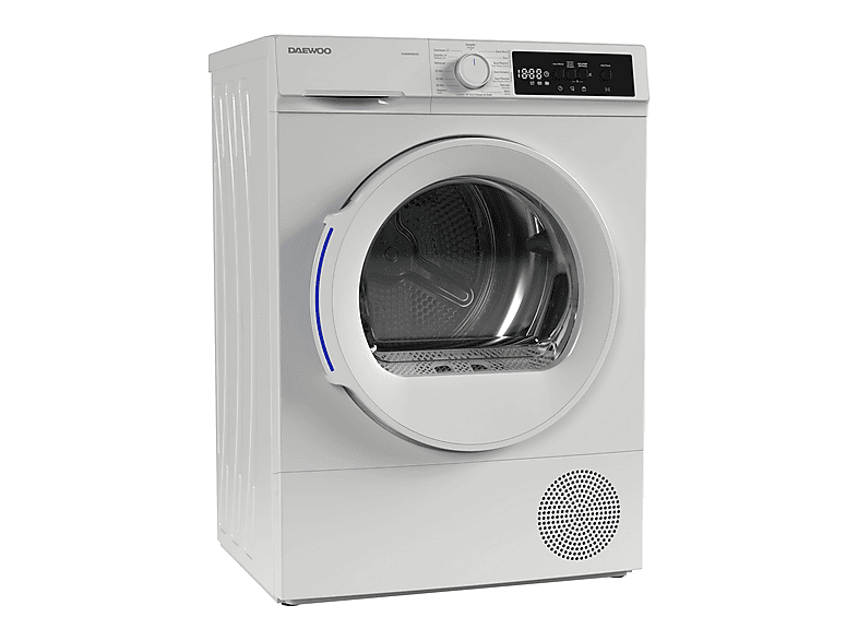 Secadora bomba de calor - Daewoo TDB8GP0WE0ES, 1 kg, Blanco