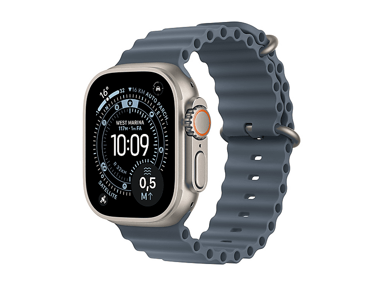 Apple Watch - Apple APPLE WATCH ULTRA3 49 NT TI AB OB-YPT, Talla única, Titanio, Azul