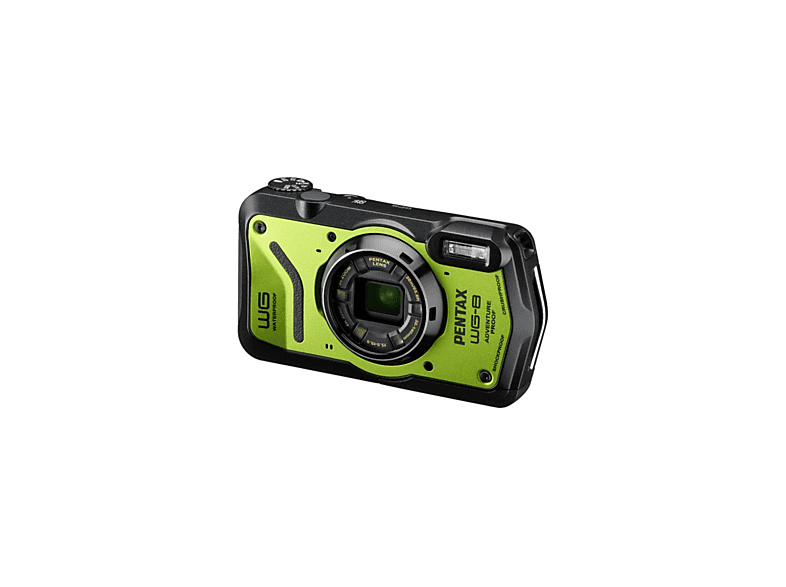 Cámara digital - Pentax Compact Waterproof WG-8 Verde, 20 megapixel, Black