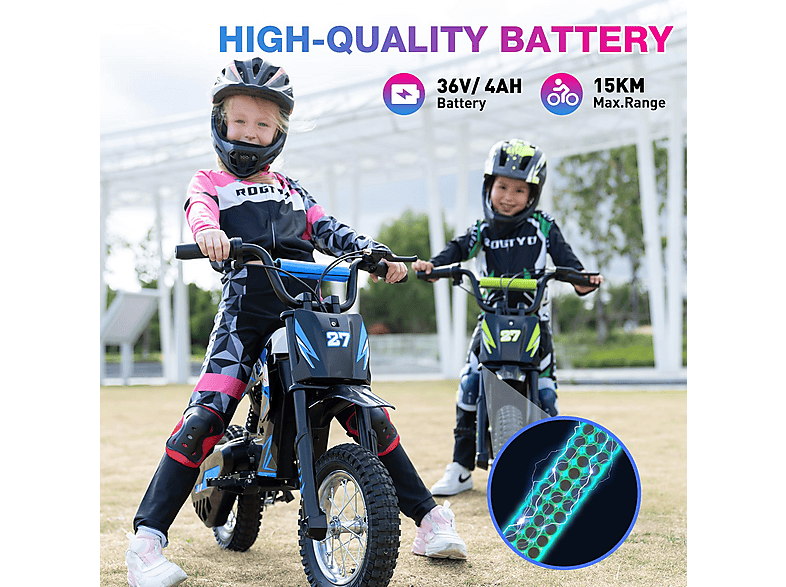 Moto eléctrica infantil - Rcb R9X Moto Eléctrica Infantil 12", Motocicleta Off-Road para Niños de 3 a 12 Años (ref. 167758208)