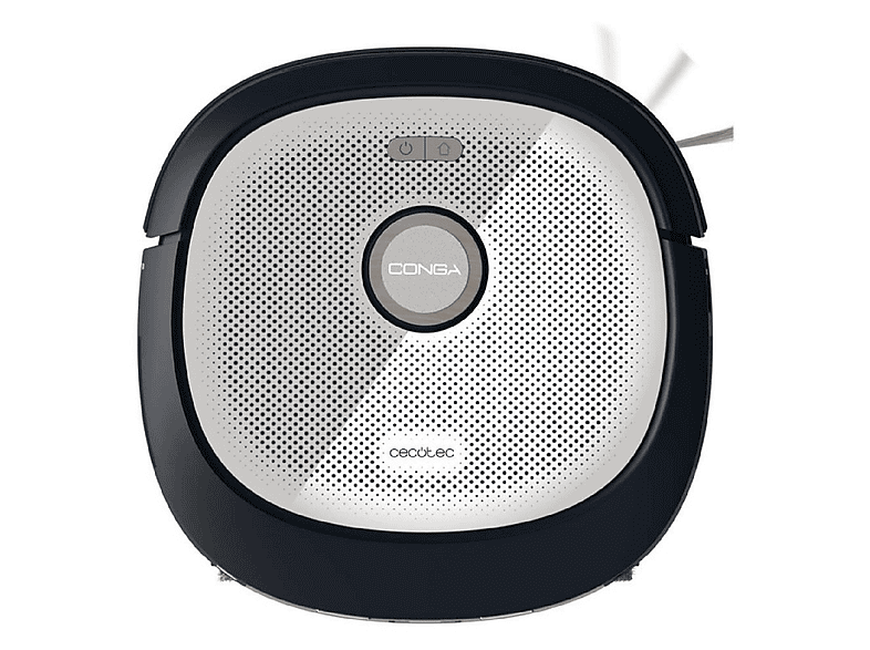 Robot aspirador - Cecotec Conga Z100, 100 W, Potencia de succión 20000 Pa, Depósito 3 ml, Autonomía 120 min, Negro