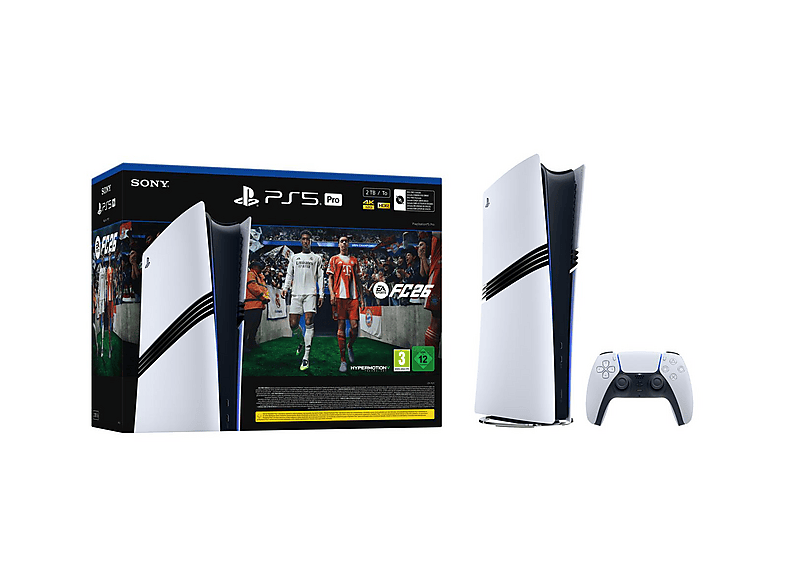 Consola PS5 - Sony PlayStation 5 Pro 2TB + Juego EA Sports FC 26 Digital, blanco