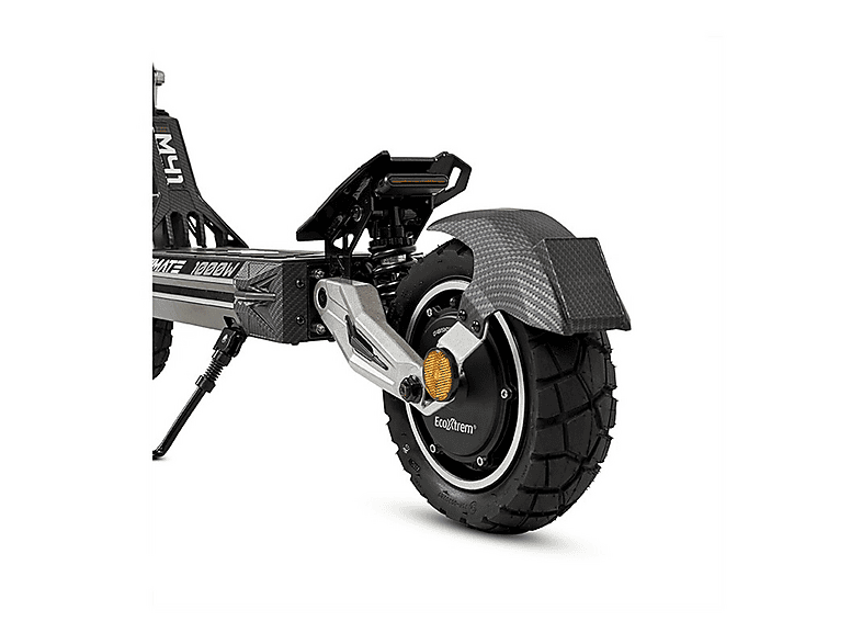 Patinete eléctrico - Ecoxtrem M41 TANK, Carga máx. 120 kg, 50 km autonomía, 16000 mAh, Negro