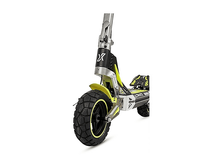Patinete eléctrico - Ecoxtrem M41 TANK, Carga máx. 120 kg, 50 km autonomía, 16000 mAh, Negro - Verde