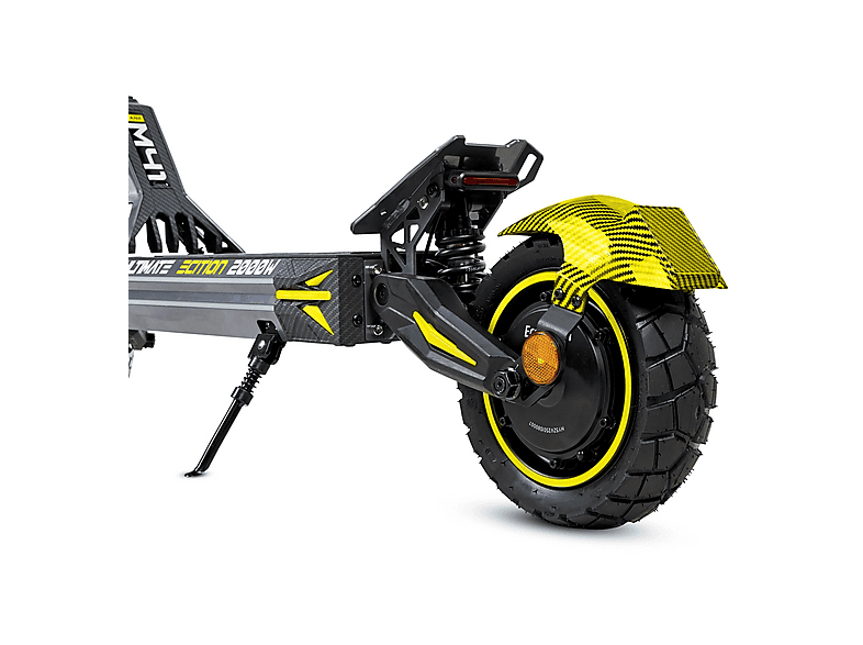 Patinete eléctrico - Ecoxtrem M41 TANK DUAL, Carga máx. 120 kg, 60 km autonomía, 20000 mAh, Amarillo