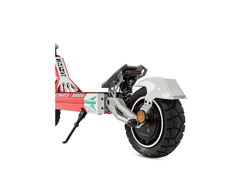 Patinete eléctrico - Ecoxtrem M41 TANK, Carga máx. 120 kg, 50 km autonomía, 16000 mAh, Rojo Sangre