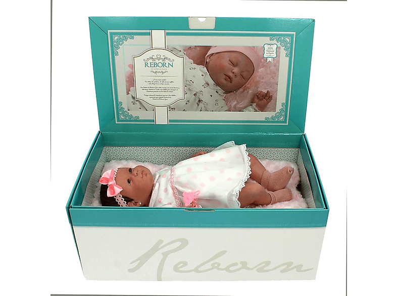 Muñeca - Muñecas Guca Muñeca Reborn Abril con Cojín, 22 cm, 99 año(s), Plastico
