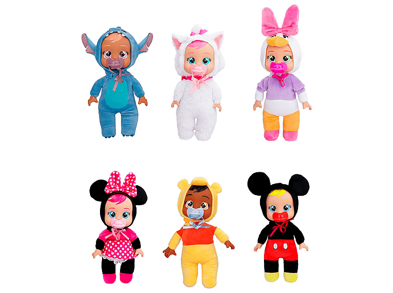Muñeca - Imc Toys Bebés Llorones Tiny Cuddles Disney Muñeco Surtido, 25 cm, 2 año(s), Plastico