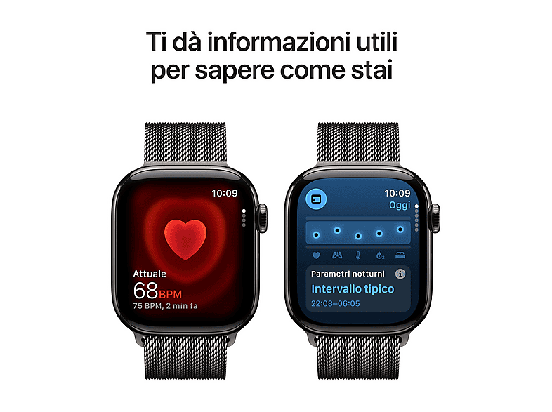 Apple Watch - Apple APPLE WATCH S11 42 SLATE TI SL ML CEL-YPT, Talla única, Titanio, Pizarra