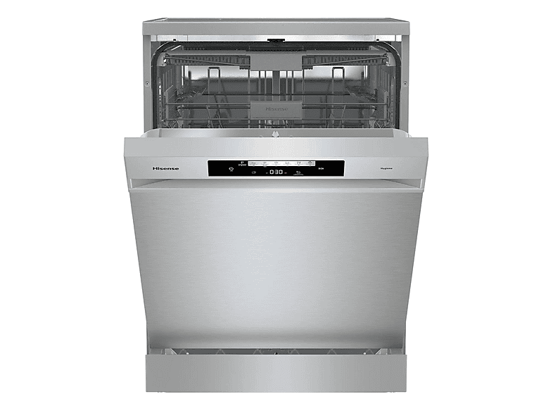 Lavavajillas libre instalación 60 cm - Hisense HS643C90X, 16 servicios, 6 programas, 599 mm, Inox