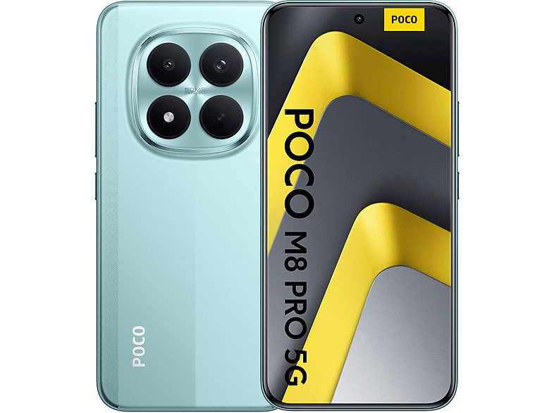 Smartphone - Xiaomi POCO M8 Pro 5G, Verde, Móvil Android, 512 GB, 12 GB RAM, 6,83 " AMOLED, Gorilla Glass Victus 2, 120 Hz, 6500 mAh