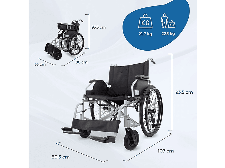 Silla de ruedas - Mobiclinic Bariatrica, Negro