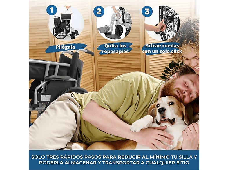 Silla de ruedas - Mobiclinic Bariatrica, Negro