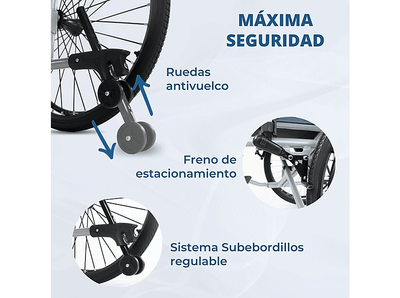 Silla de ruedas - Mobiclinic Bariatrica, Negro