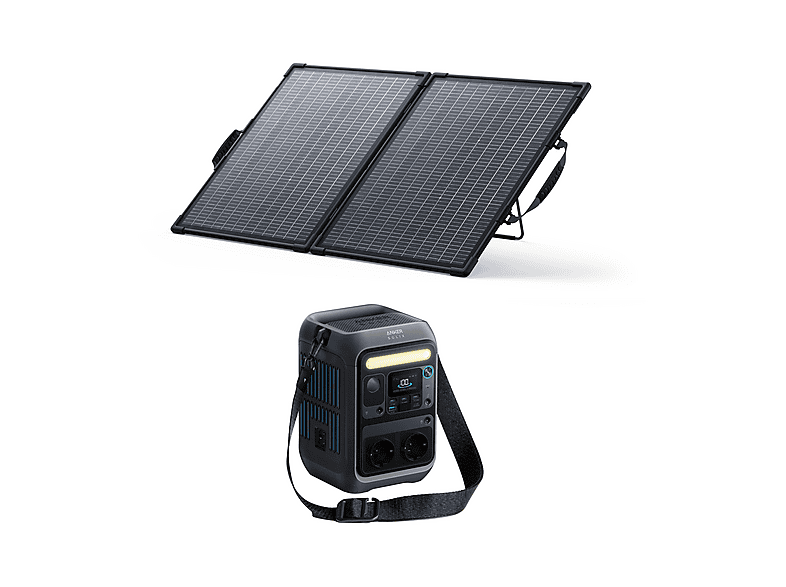 Estación de energía - Anker SOLIX KIT C300X AC+PS100 Bifacial