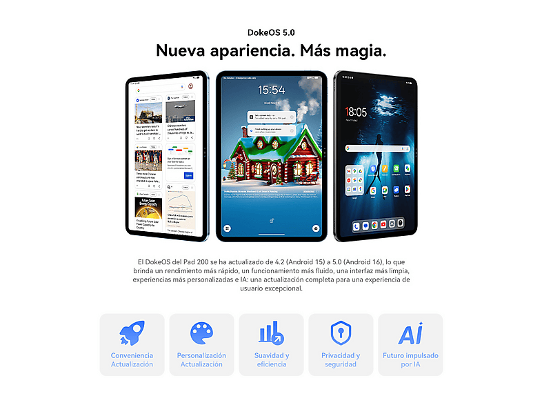 Tablet - Oscal PAD 200 con Teclado (QWERTY), 256 GB, Gris, 13,4 " Full-HD+, 6 GB RAM, UMS9230S(T7280), Tablet Android