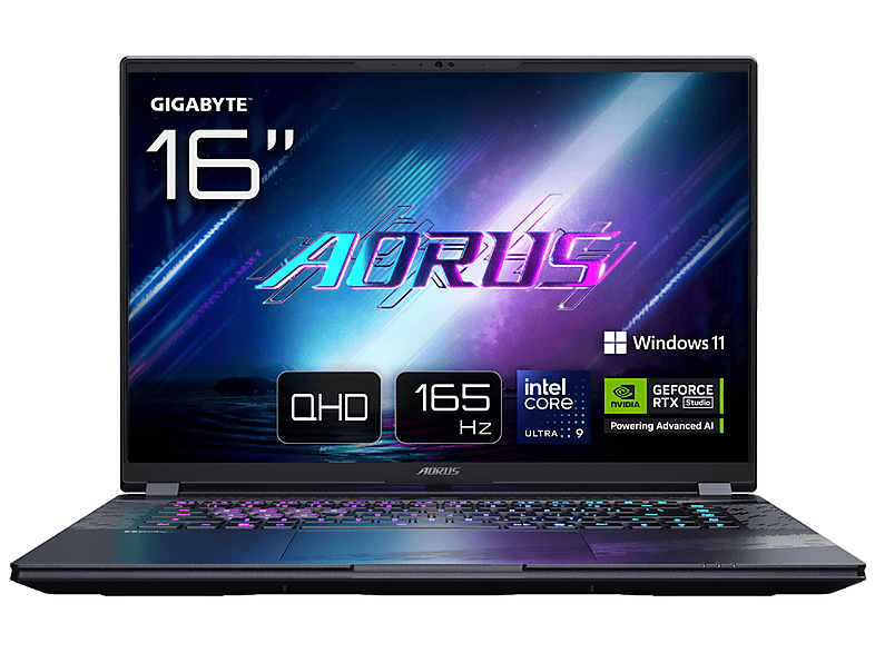 Portátil gaming - Gigabyte AORUS ELITE 16 U9-275HX/32/1/RTX5070/W11, 16 " WQXGA, Intel® Core™ Ultra 9 275HX, 32 GB RAM, 1 TB SSD, GeForce RTX™ 5070