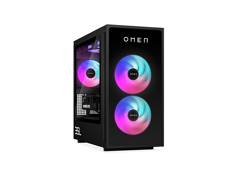 PC Gaming - HP Omen GT16-0056NS, Intel Core i7-14700F, 16 GB RAM, 1 TB SSD, GeForce RTX™ 5060 Ti, FreeDOS (Sin sistema operativo), Negro