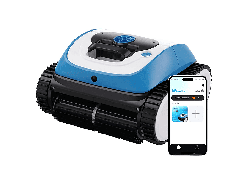 Robot limpiafondos - Aquallice Leopard Connect Plus Con App Movil, Negro