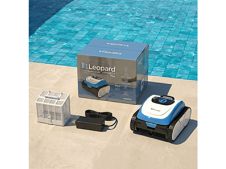 Robot limpiafondos - Aquallice Leopard Connect Plus Con App Movil, Negro