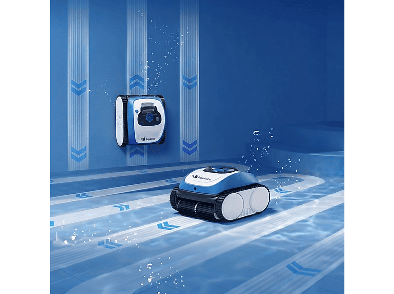 Robot limpiafondos - Aquallice Leopard Connect Plus Con App Movil, Negro