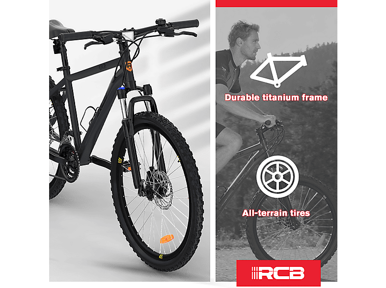 Bicicleta de Montaña - Rcb GK2, Titanio, Gris