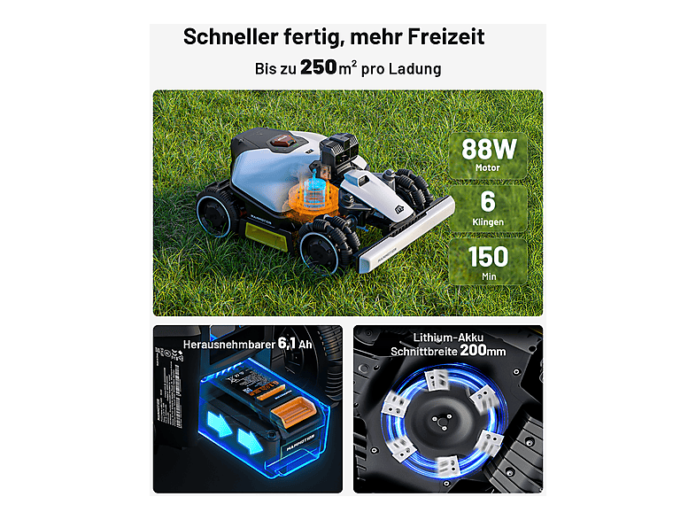 Robot cortacésped - Mammotion LUBA Mini LiDAR 1500