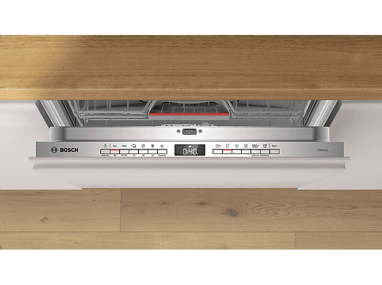 Lavavajillas integrable 60 cm - Bosch SMH4HVX14E, 14 servicios, 6 programas, 59,8 cm, Plata
