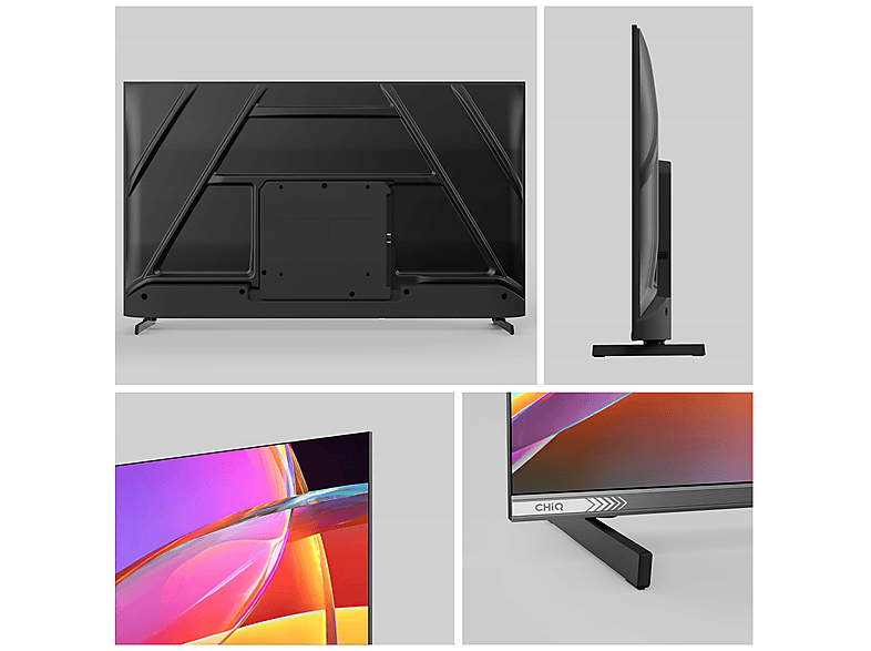 TV QLED 43" - Chiq L43QST, Full-HD, Smart TV, DVB-T2 (H.265), Negro
