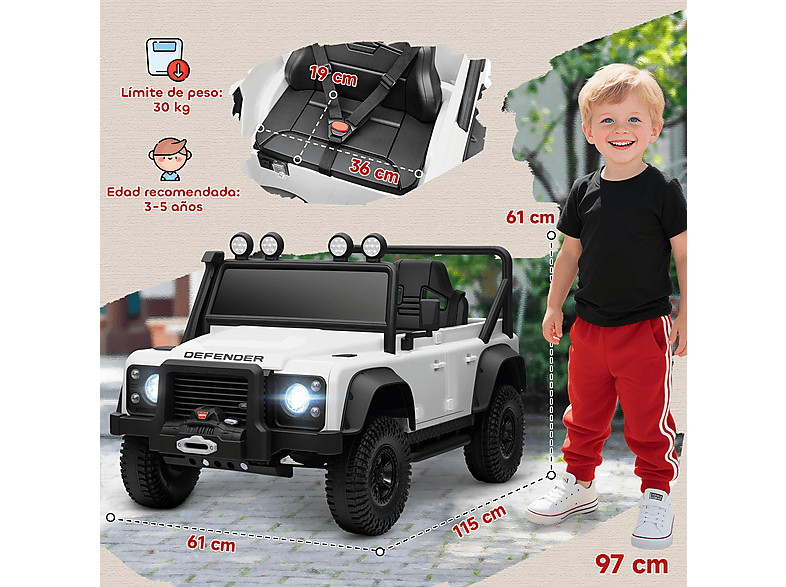 Coche eléctrico infantil - Aiyaplay 370-386V90WT