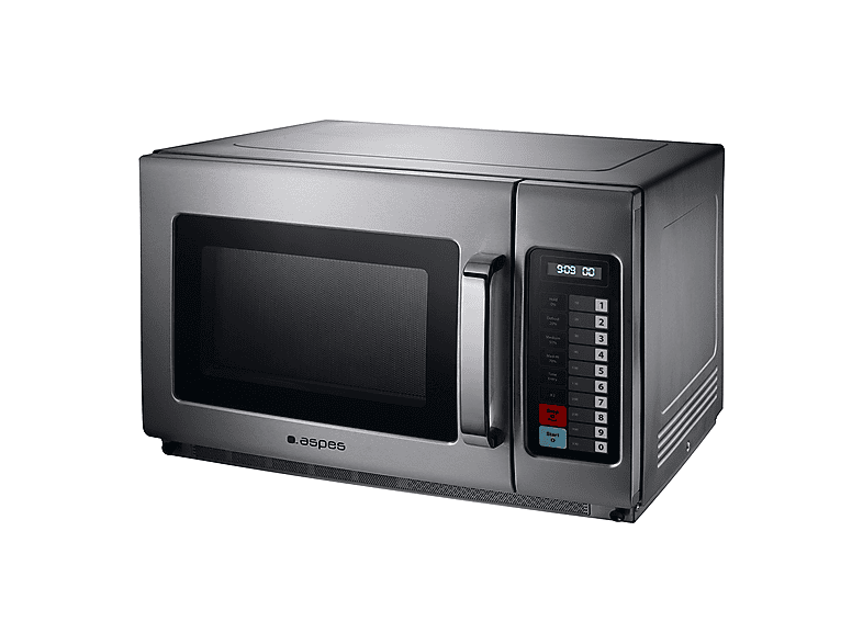 Microondas - Aspes AMWH3421002MD, 2100 W, 4 potencia, 34 l, Inox