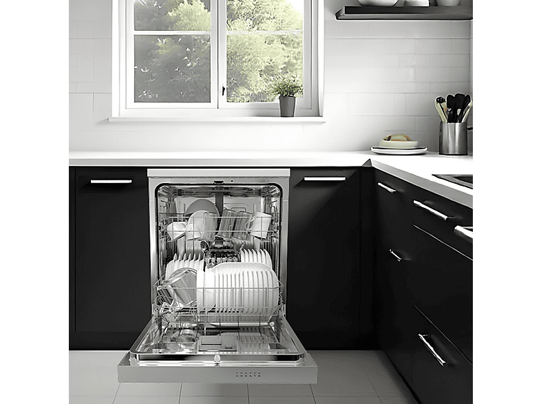 Lavavajillas libre instalación 60 cm - Wonder WJ13602EDX, 6 programas, 59,8 cm, Inox