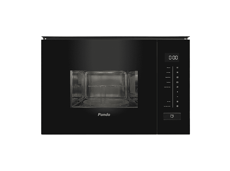 Microondas integrable - Pando One MCR38, 800 W, 20 l, Negro