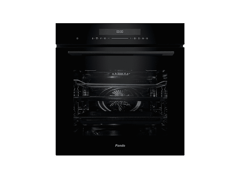 Horno multifunción - Pando One HRN60, Esmalte fácil de limpiar, 72 l, 595 mm, Negro