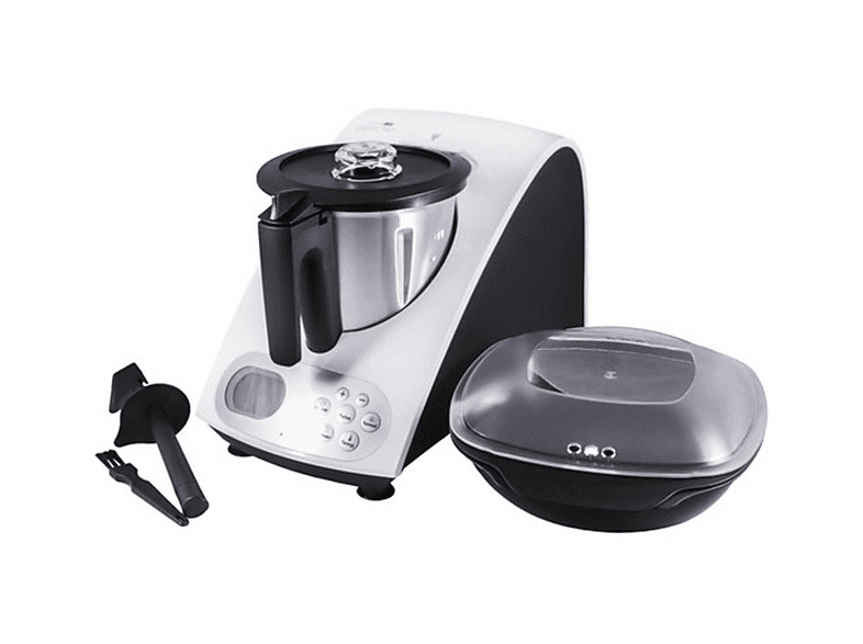 Robot de cocina - Superchef Cook&Mix VA1500, Blanco & Negro