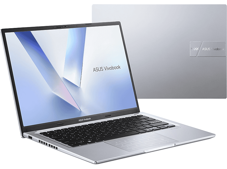 Portátil - ASUS VivoBook 14 M1405NAQ, 14 " WUXGA, AMD Ryzen 7 170, 16 GB RAM, 512 GB SSD, Radeon™ 680M, Windows 11 Home, Plata