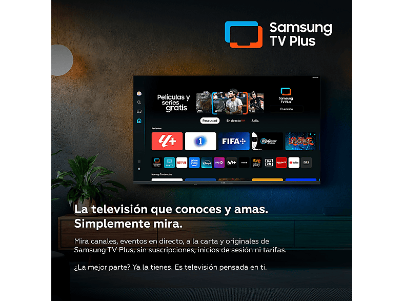 TV LED 50" - TD Systems M50C22TIZEN Tizen 8.0 by Samsung, UHD 4K, Arm Cortex A53x4, Smart TV, DVB-T2 (H.265), Negro