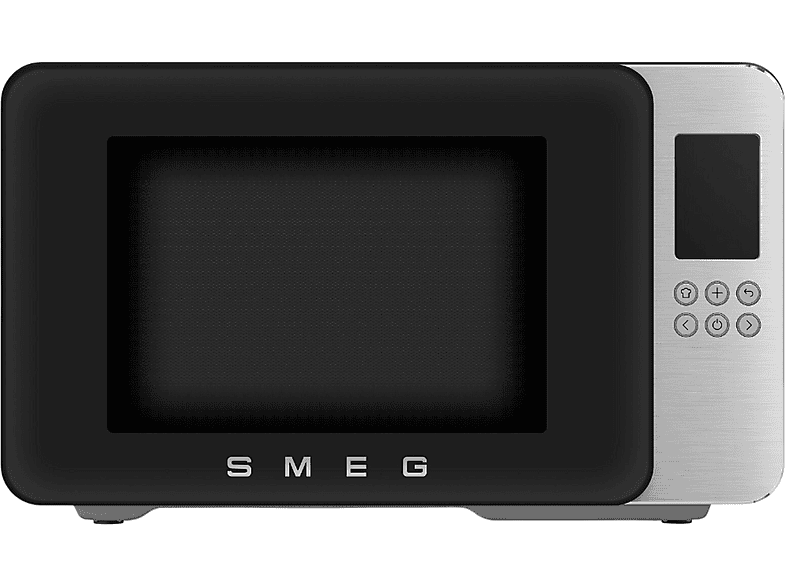 Microondas con grill - Smeg MOC01BLMEU, 1450 W, 29 l, Negro mate