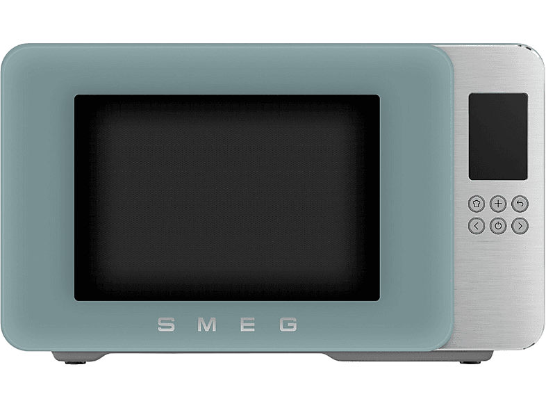 Microondas con grill - Smeg MOC01EGMEU, 1450 W, 29 l, Verde esmeralda mate