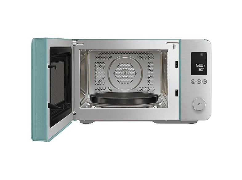 Microondas 9 en 1 - Smeg MOC02EGMEU, 2100 W, 27 l, Verde esmeralda mate