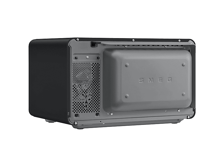 Microondas 9 en 1 - Smeg MOC02BLMEU, 2100 W, 27 l, Negro mate