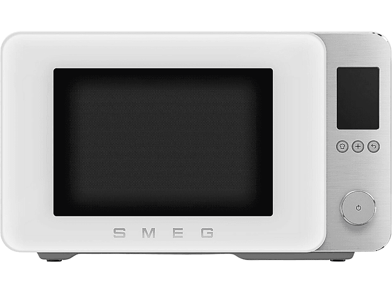 Microondas 9 en 1 - Smeg MOC02WHMEU, 2100 W, 27 l, Blanco mate