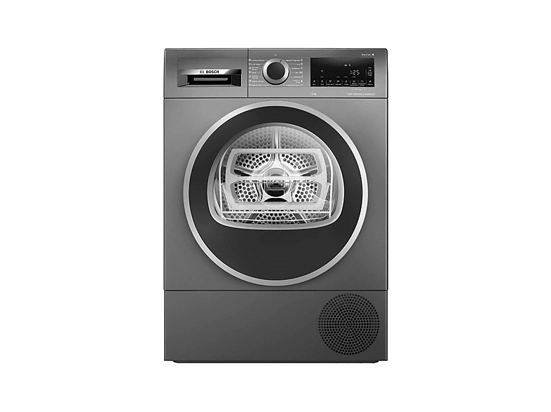 Secadora bomba de calor - Bosch WQG245DRES, Bomba de calor, 9 kg, 14 programas, Grey