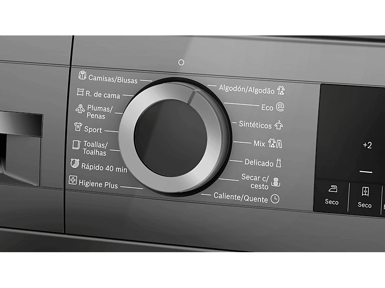 Secadora bomba de calor - Bosch WQG245DRES, Bomba de calor, 9 kg, 14 programas, Grey
