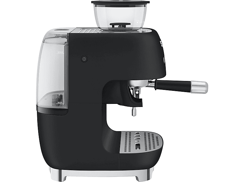 Cafetera espresso manual - Smeg EGF03, 20 bar, 1650 W, 2 tazas, Negro mate